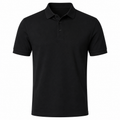 Premium Cotton Piqué Polo – Black | Hensky Thurs