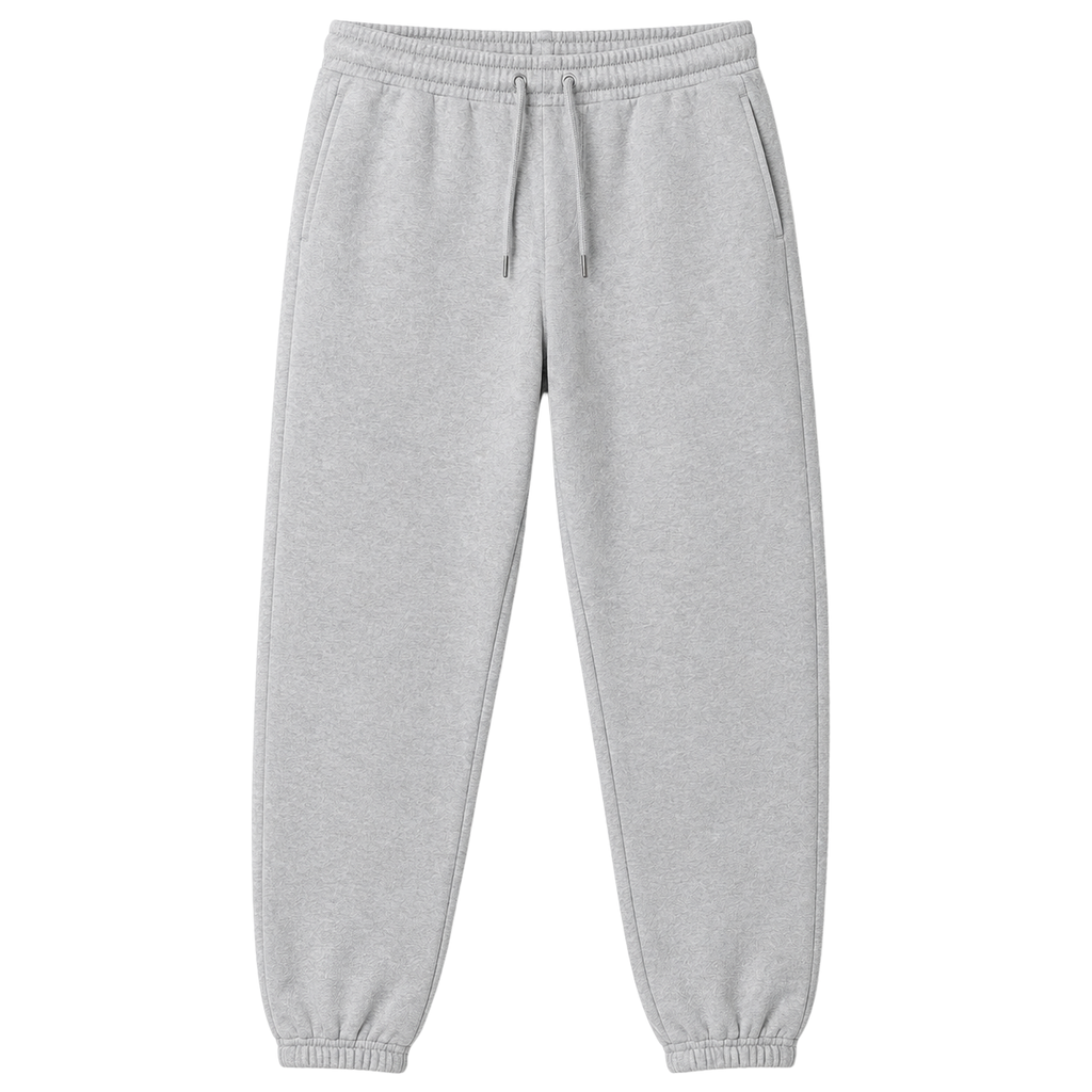 Premium Cotton Fleece Joggers – Light Grey | Hensky Thurs