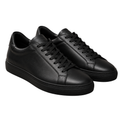 Premium Leather Low-Top Sneakers – Black | Hensky Thurs