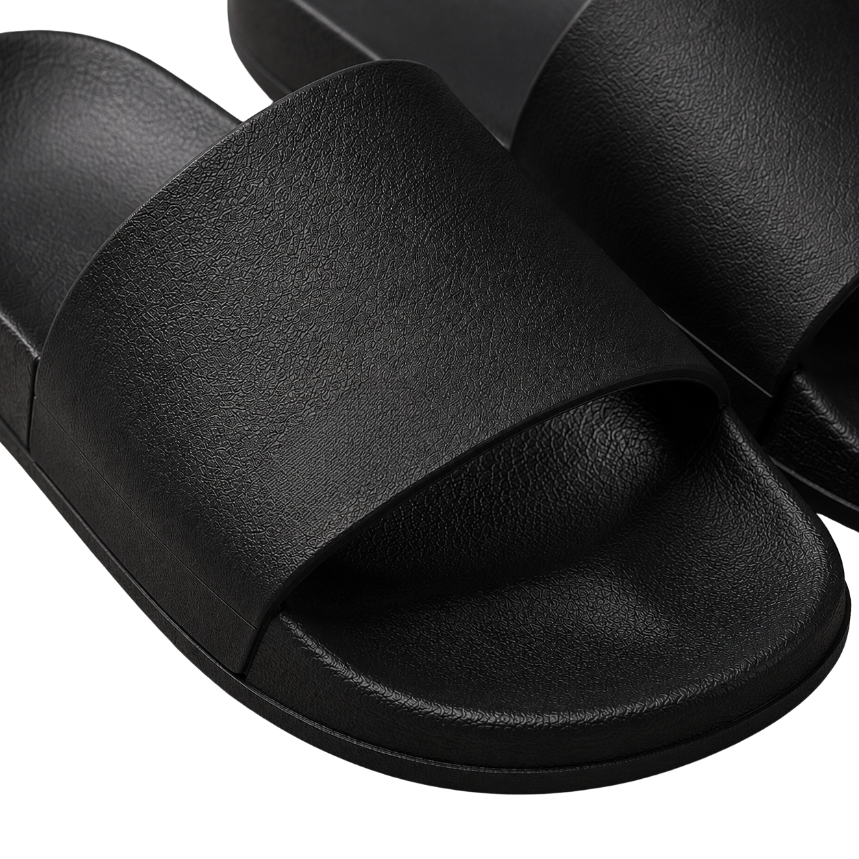 Premium Contoured Slide Sandals – Black | Hensky Thurs