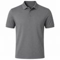 Premium Cotton Piqué Polo – Grey | Hensky Thurs