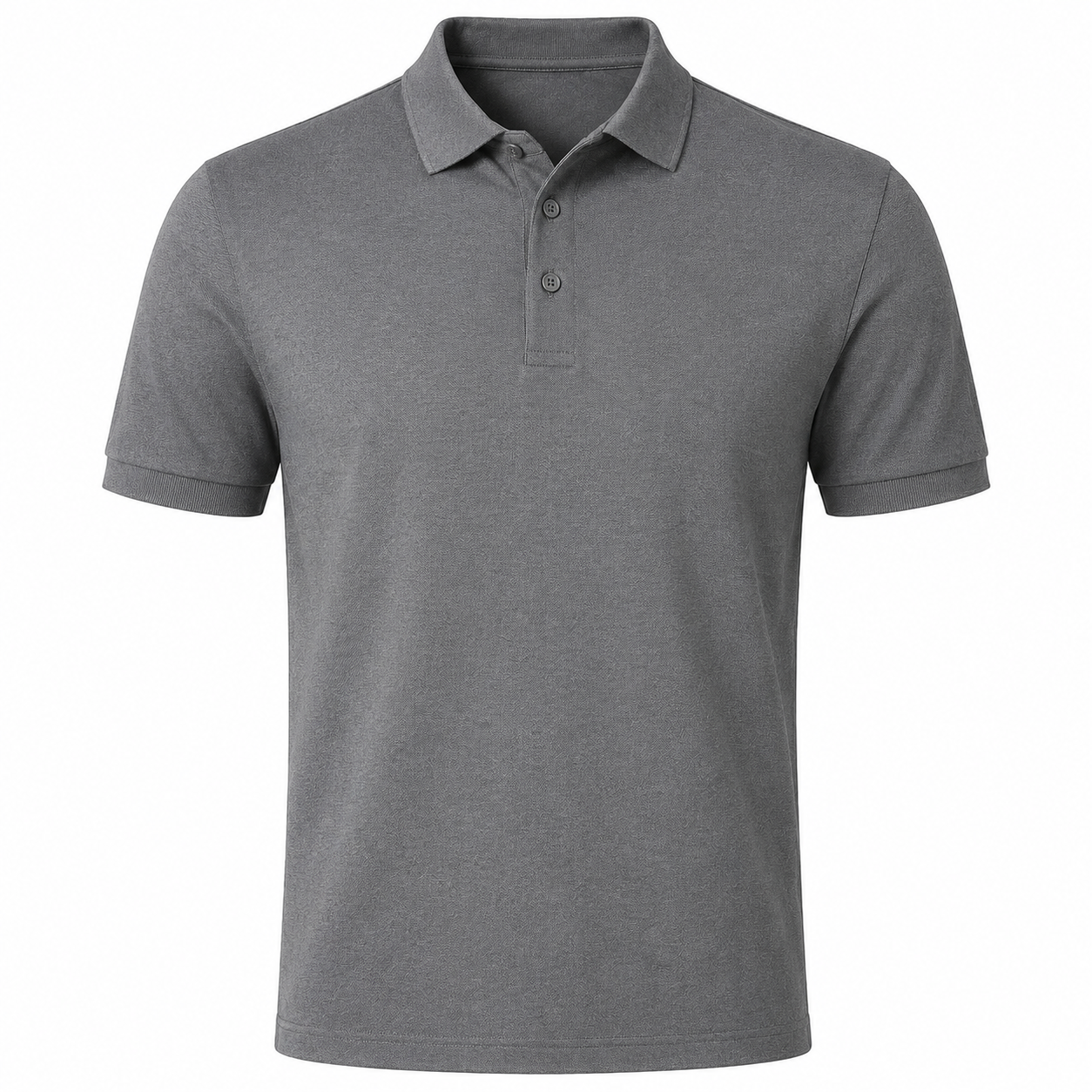 Premium Cotton Piqué Polo – Grey | Hensky Thurs