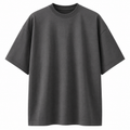 Premium Heavyweight Cotton Oversized T-Shirt – Charcoal | Hensky Thurs