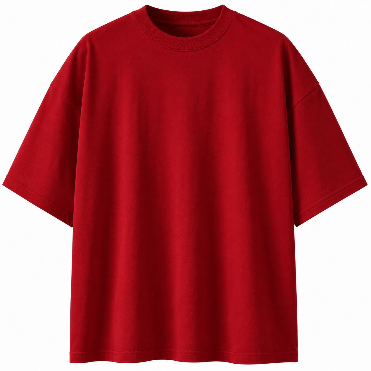 Premium Heavyweight Cotton Oversized T-Shirt – Red | Hensky Thurs