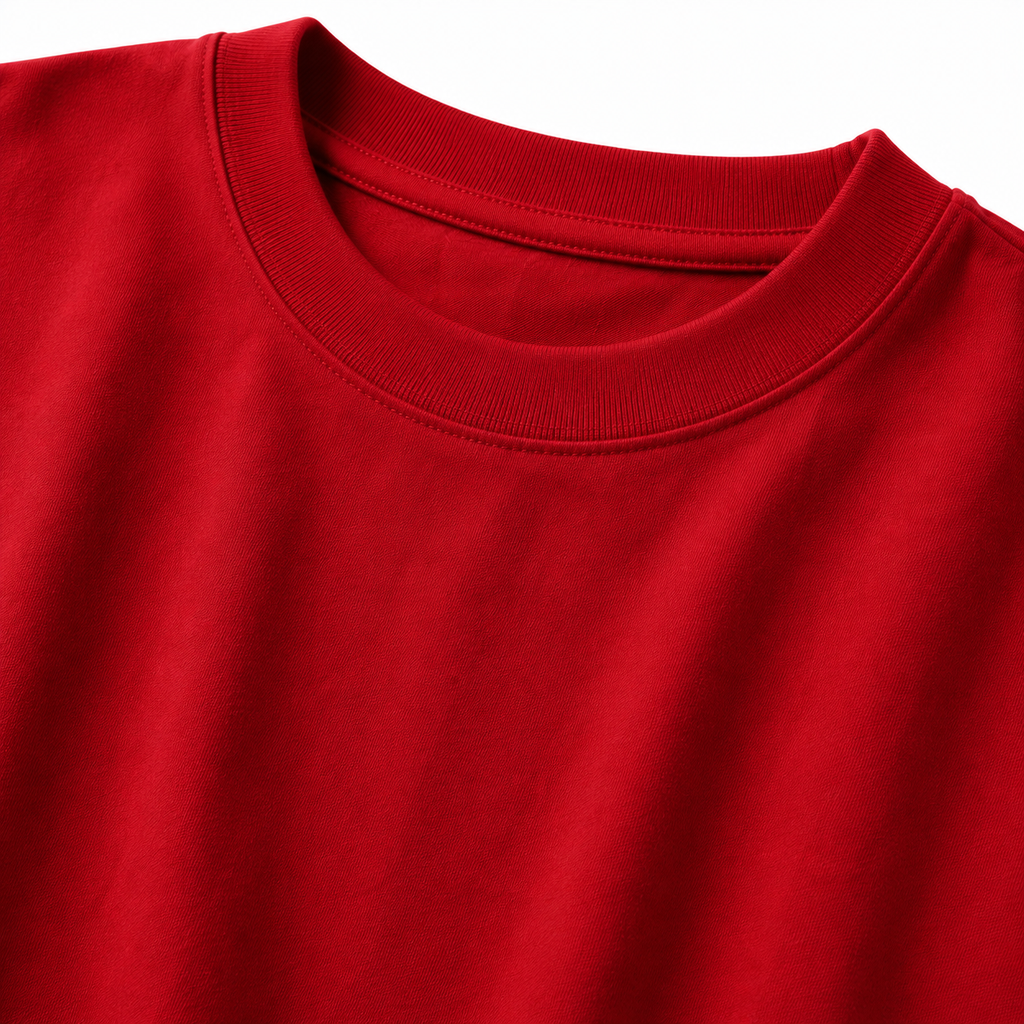 Premium Heavyweight Cotton Oversized T-Shirt – Red | Hensky Thurs